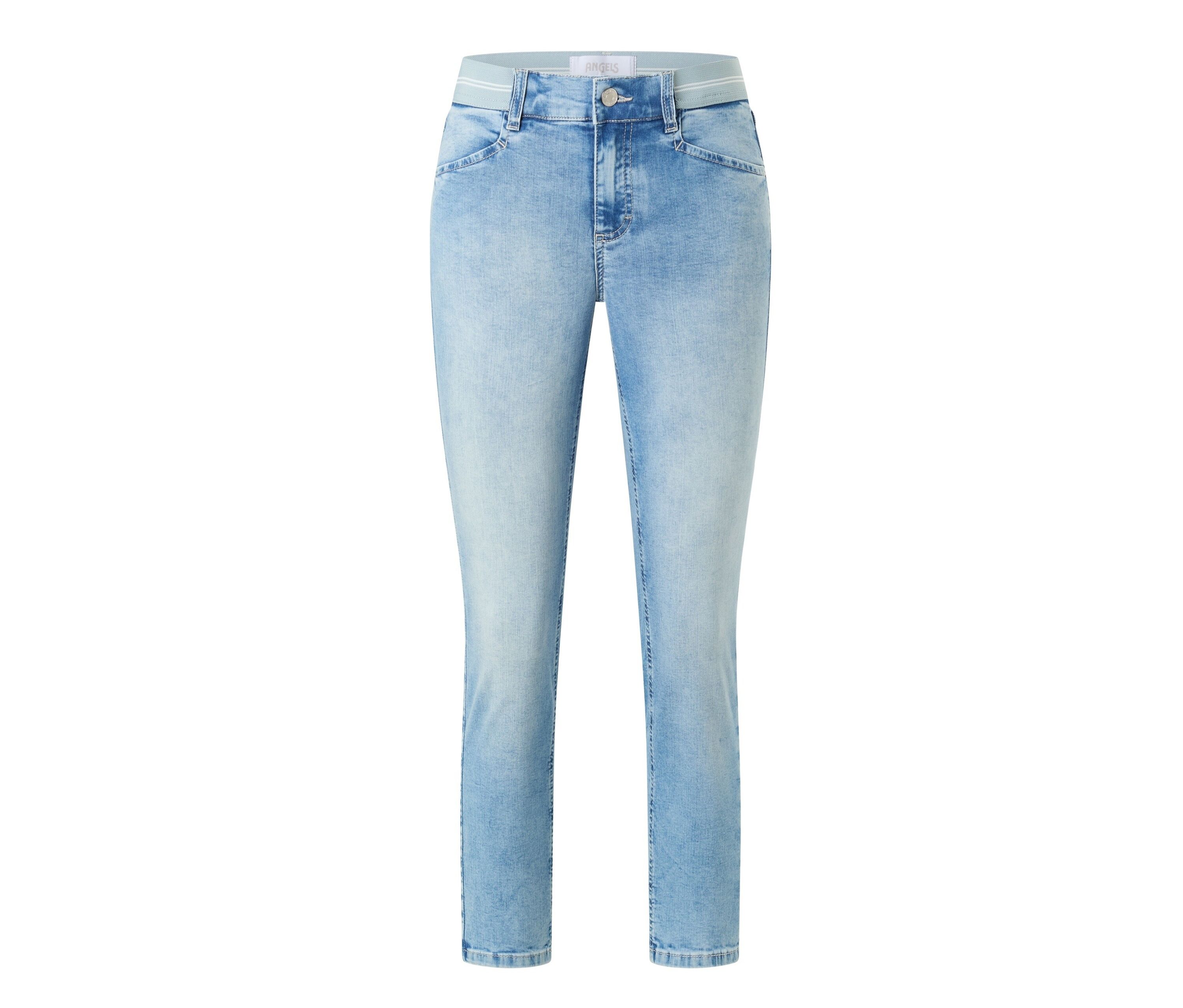 Dżinsy Angels „Ornella Sporty” Slim Fit 7/8, niebieski