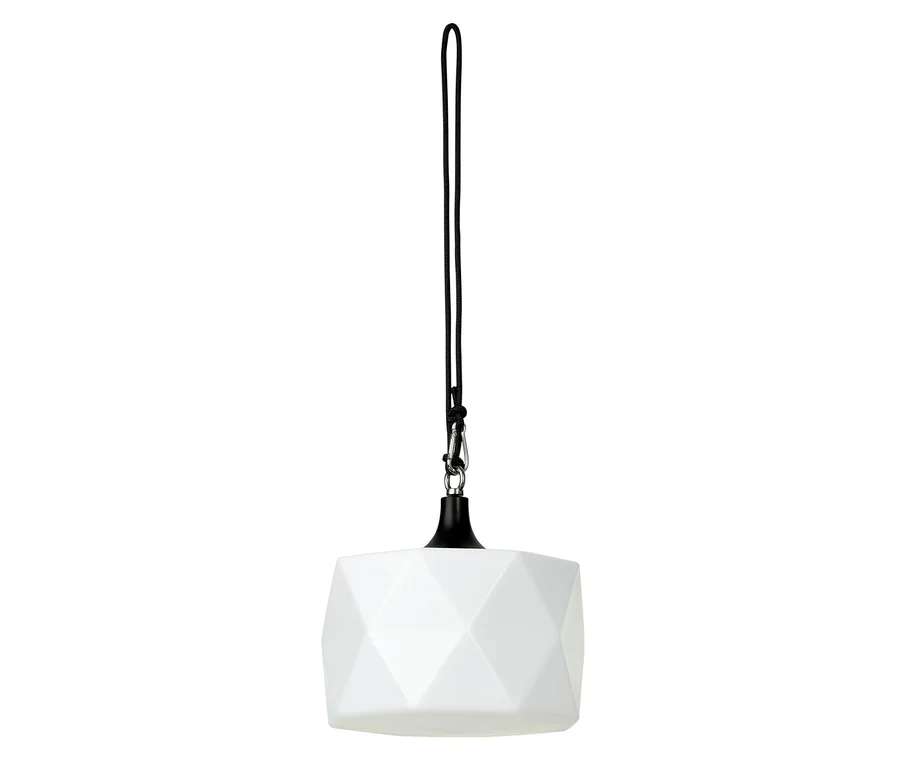 Lampa wisząca LED o średnicy ok. 23 cm.