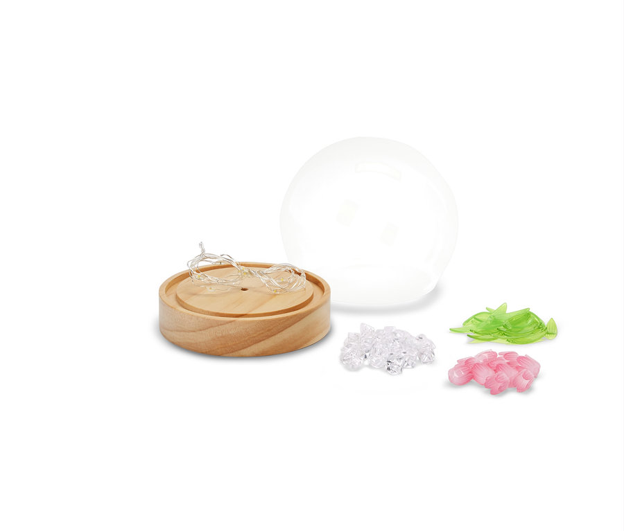 LED-DIY-Bastel-Set na białym tle.