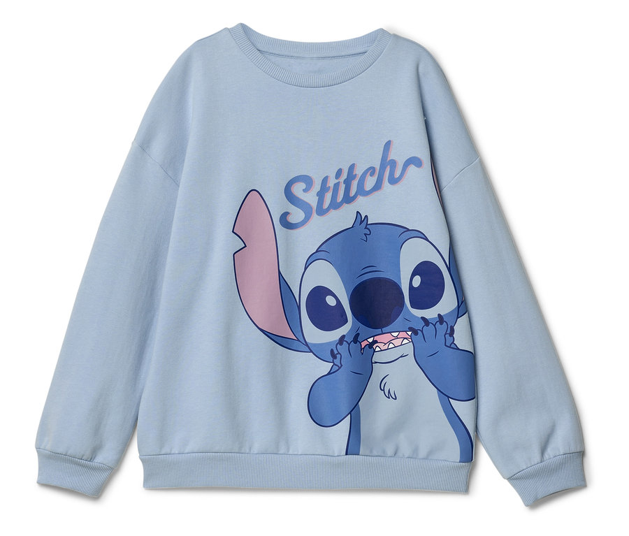 Jasnoniebieska bluza z nadrukiem Stitch.
