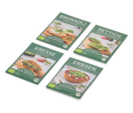 Nasiona na kiełki, 4 rodzaje