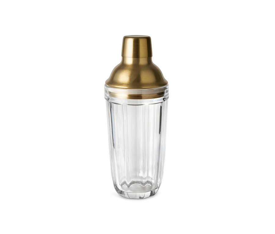 Shaker do drinków ze złotą górą.