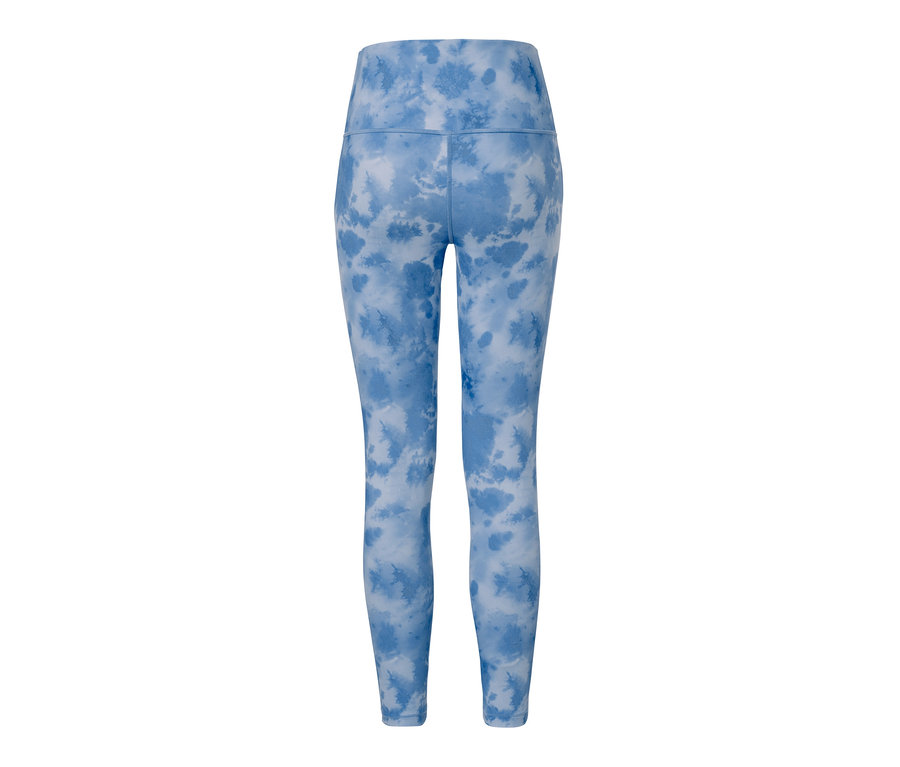 Niebieskie legginsy sportowe o długości 7/8.
