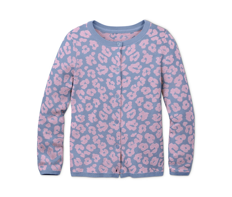 Bluza z dzianiny w panterkę.