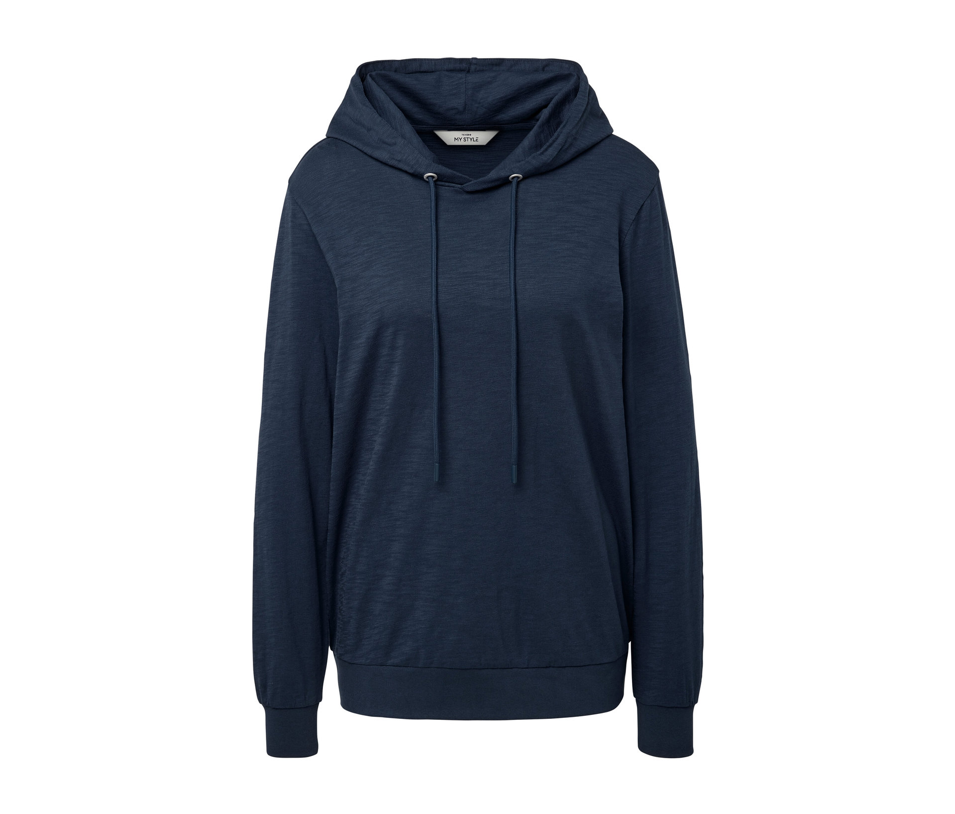Tchibo - Dżersejowa bluza z kapturem- niebieski