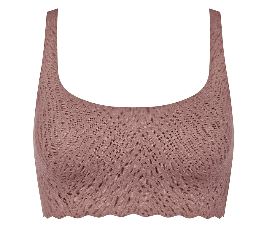 Zbliżenie na brązowy top sloggi ZERO Feel Bliss.