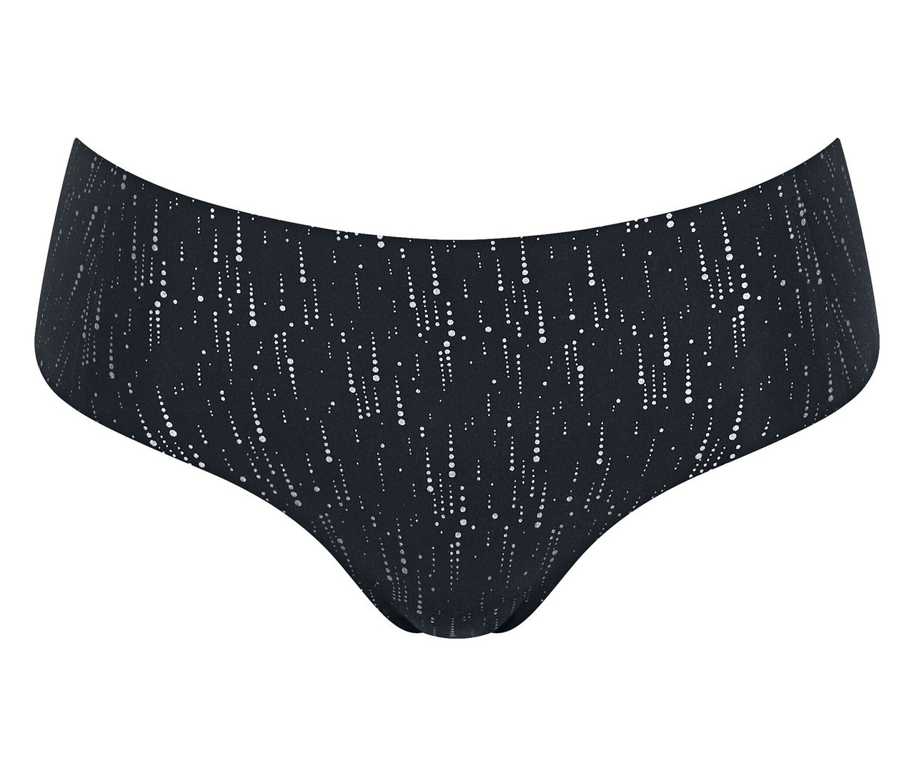 Czarne hipstery sloggi ZERO Feel 2.0 Festive w kropki.