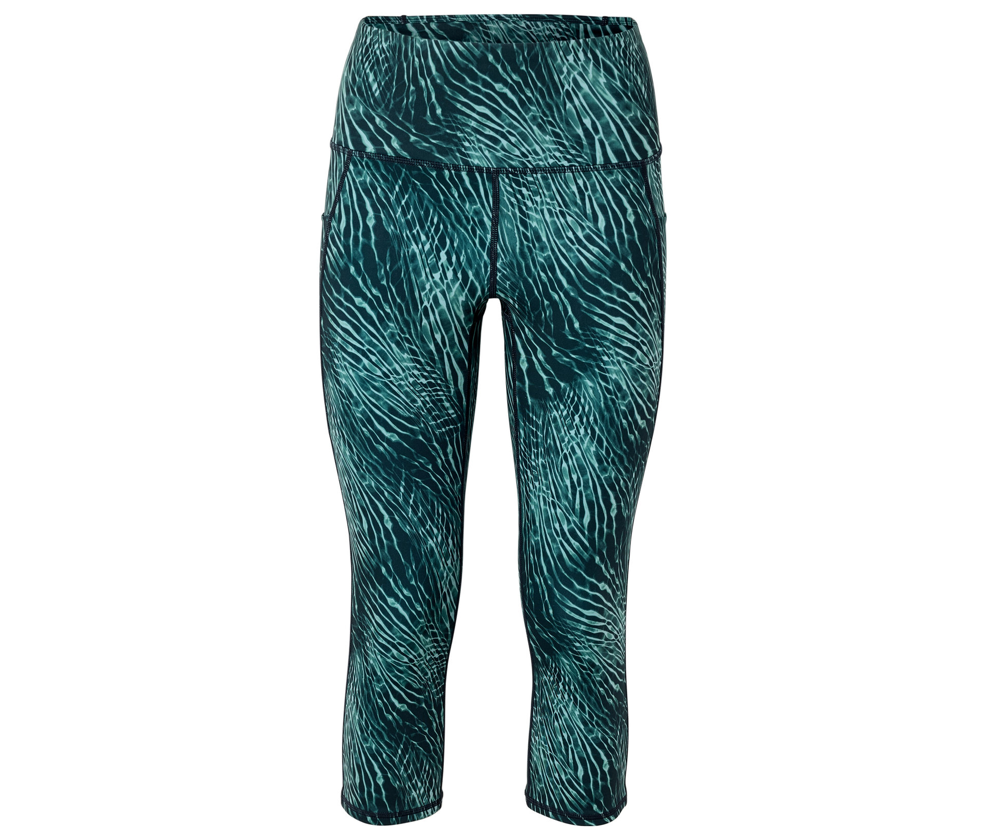 Tchibo - Legginsy sportowe o długości 3/4 „ActivePower”- turkusowy/zielony/z nadrukiem