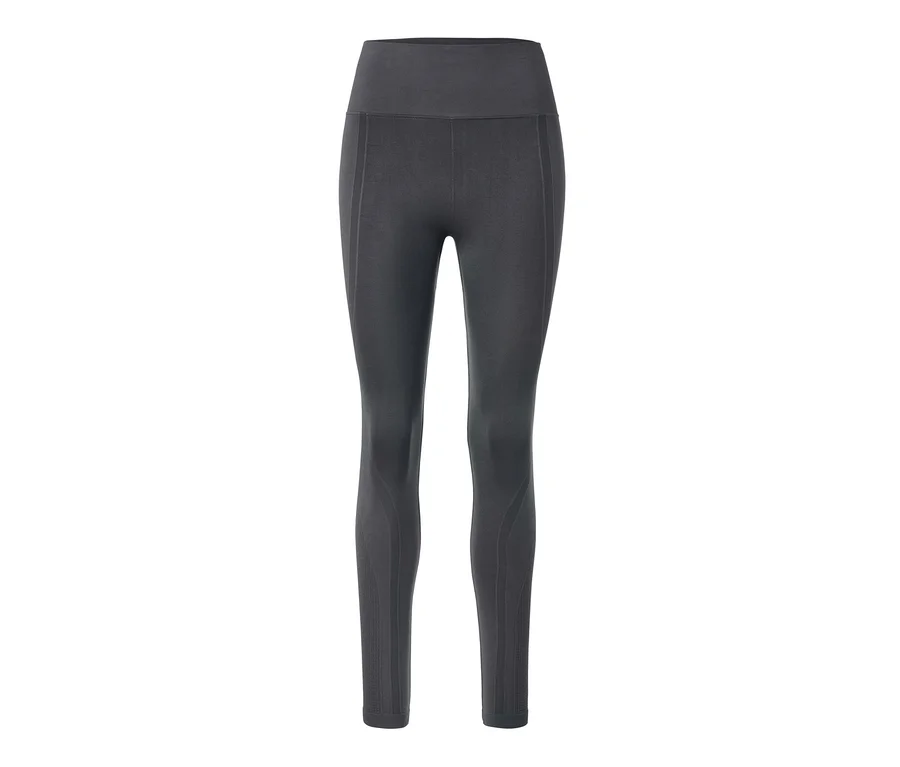 Szare legginsy bezszwowe modelujące sylwetkę.