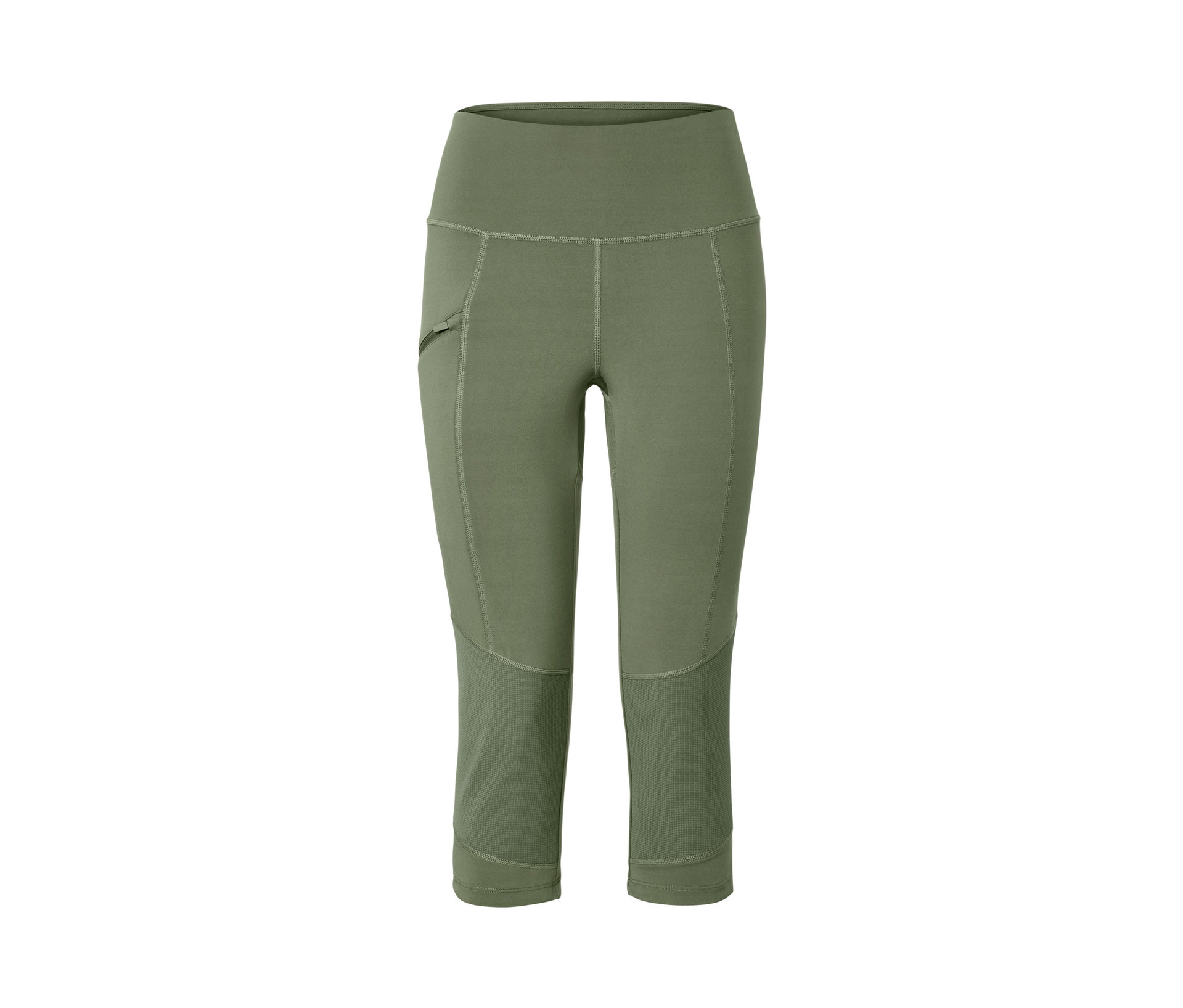 Tchibo - Legginsy trekkingowe o długości 3/4, oliwkowe