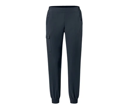 Granatowe softshellowe spodnie joggery.