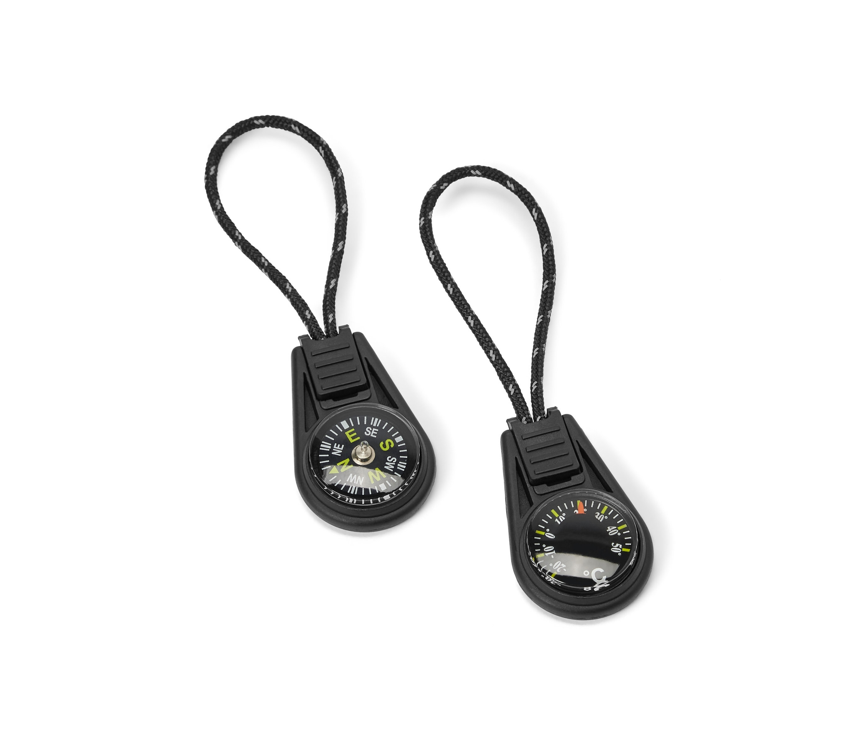 Tchibo - Zawieszki na zamek błyskawiczny - kolor: czarny