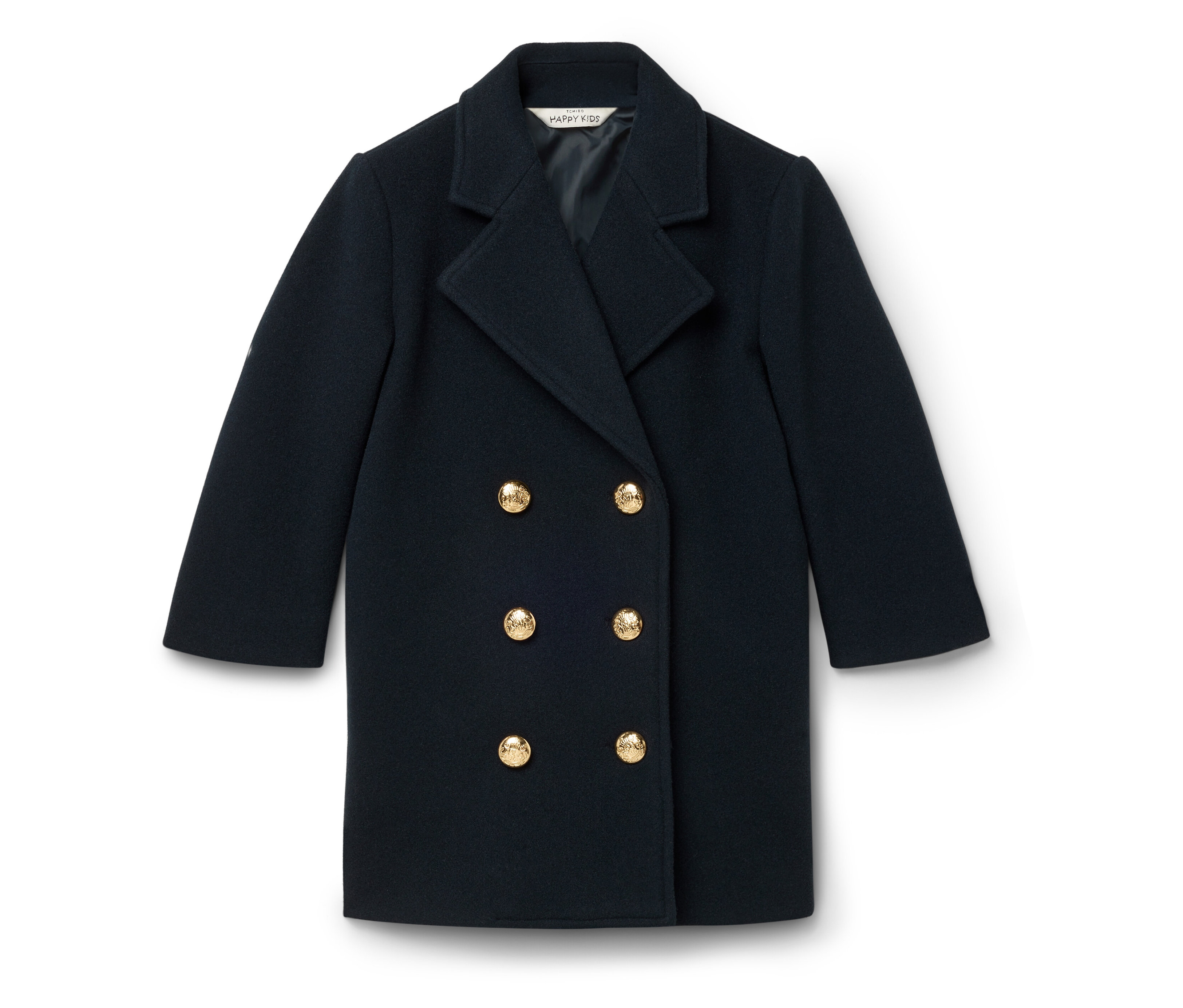 Tchibo - Dziecięcy płaszcz dwurzędowy, niebieski