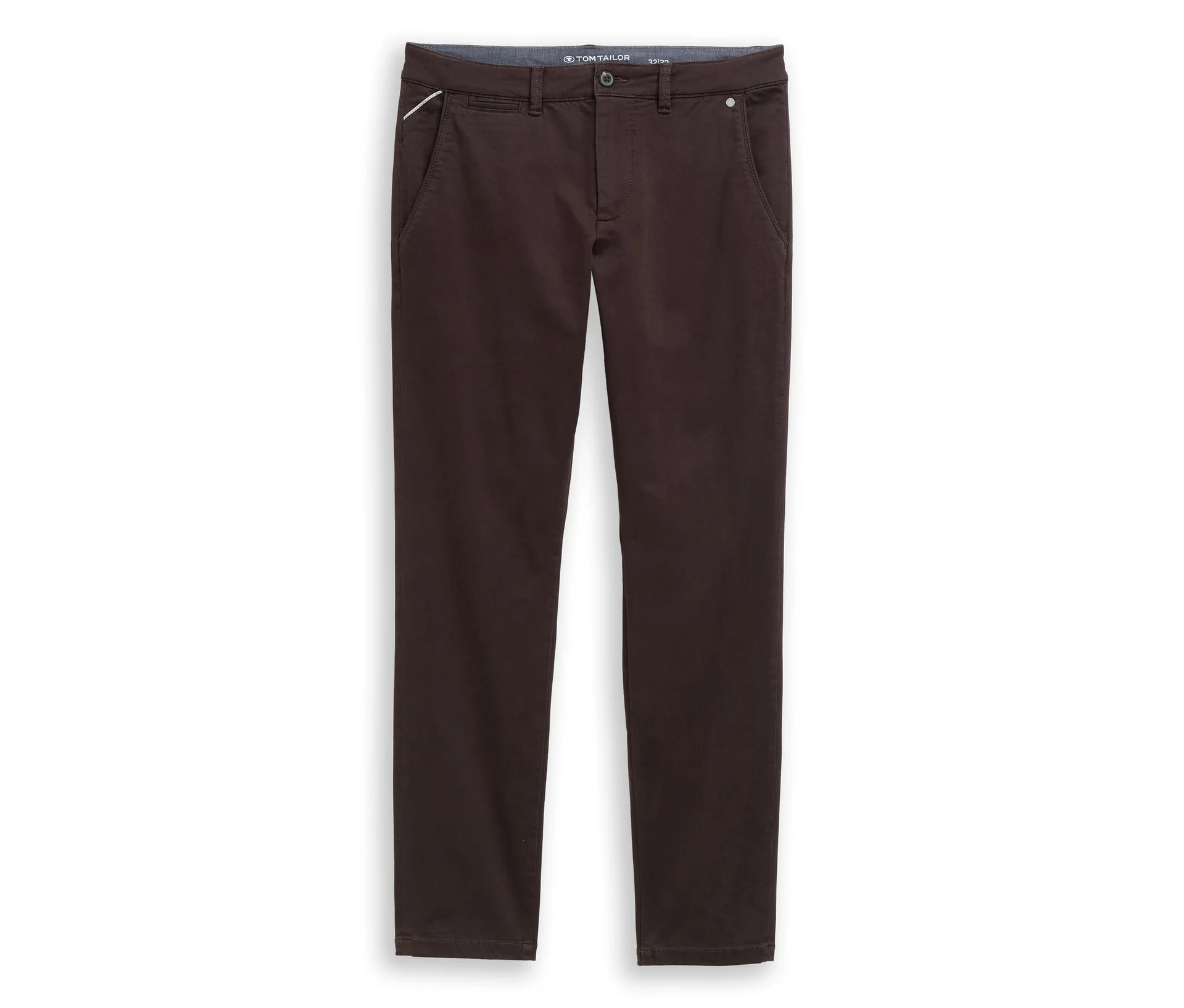 Spodnie chinosy Tom Tailor „Ttsimon” Slim, Dark Chocolate Brown