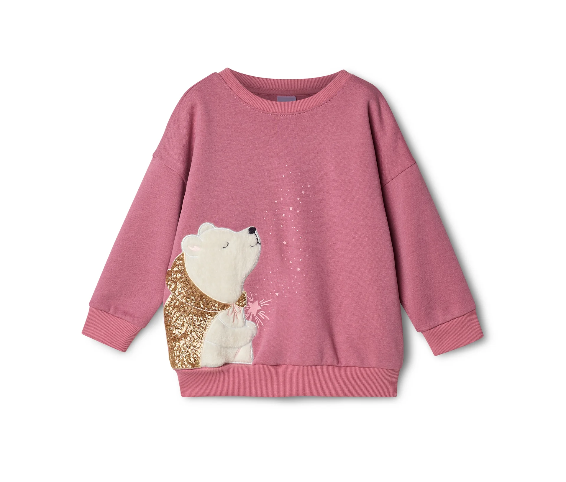 Tchibo - Dziecięca bluza dresowa, malinowa