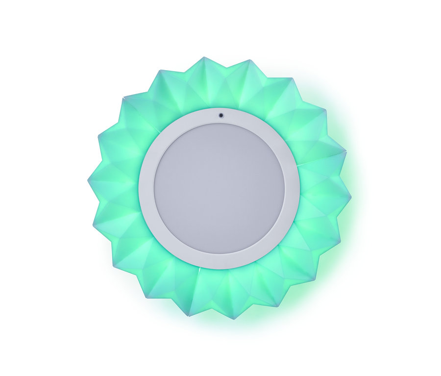 Lampa ścienna i sufitowa LED na białym tle.