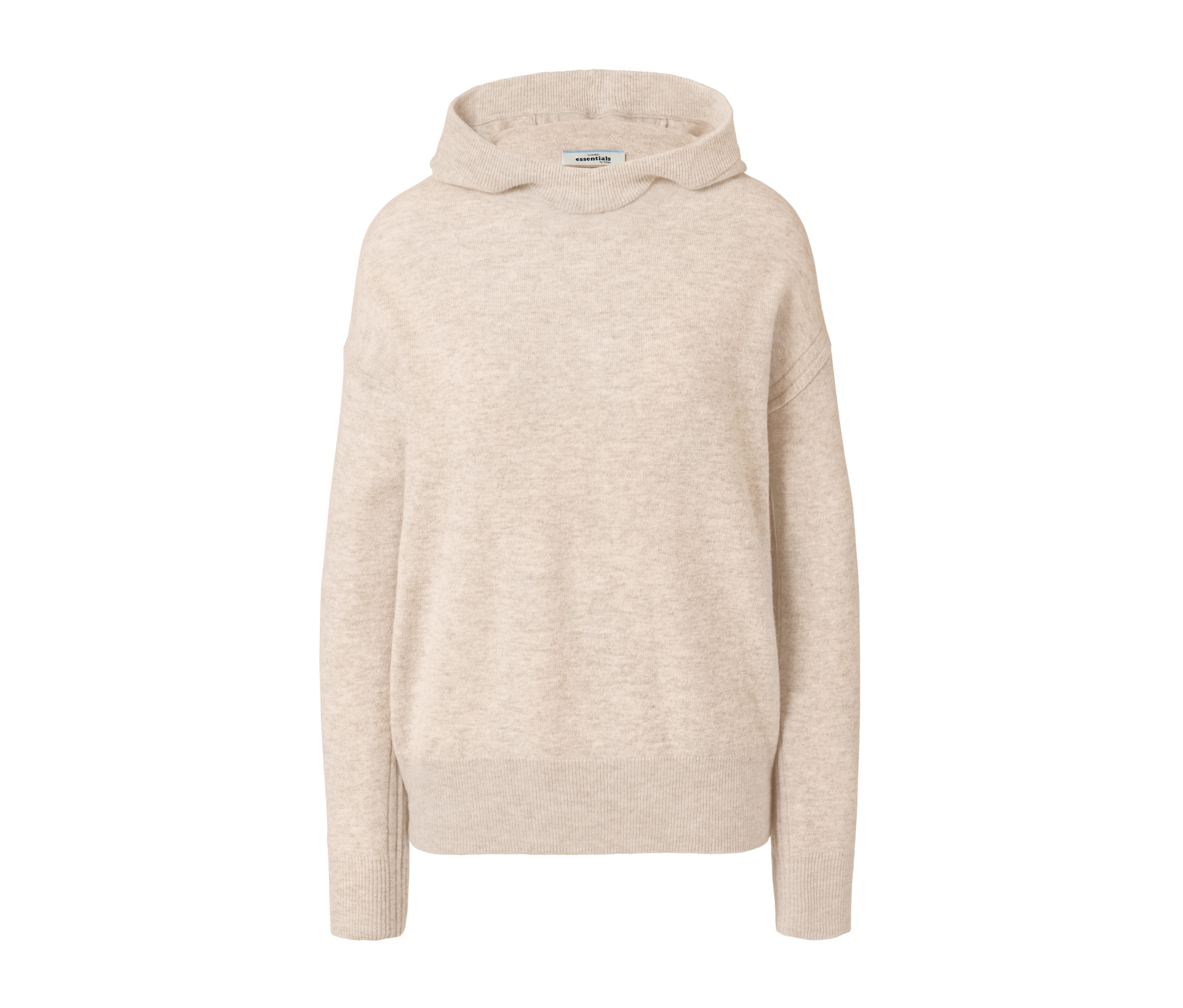 Tchibo - Sweter z delikatnej dzianiny z kaszmirem, beżowy