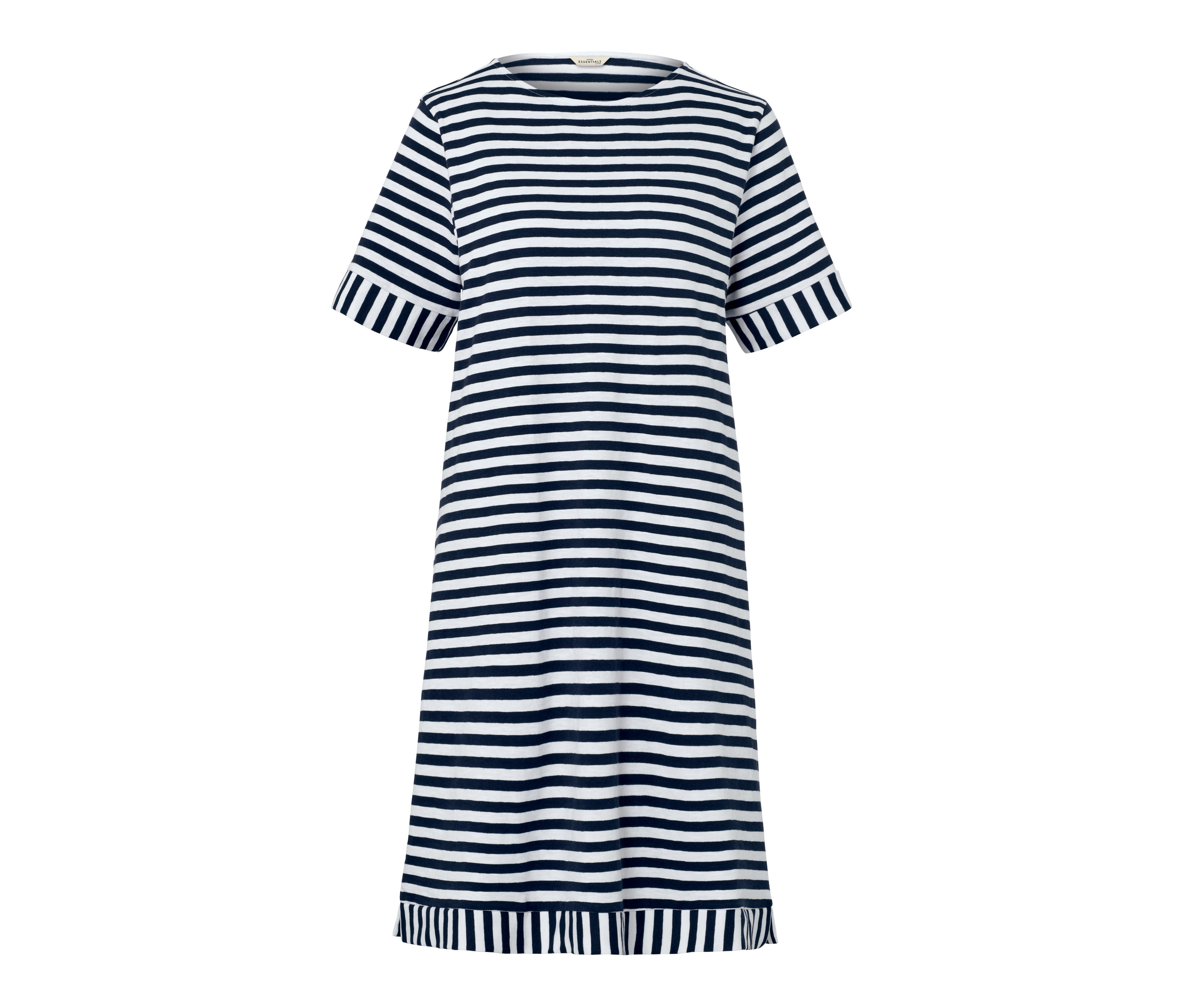 Tchibo - Pasiasta sukienka z dżerseju- biały/niebieski/w paski