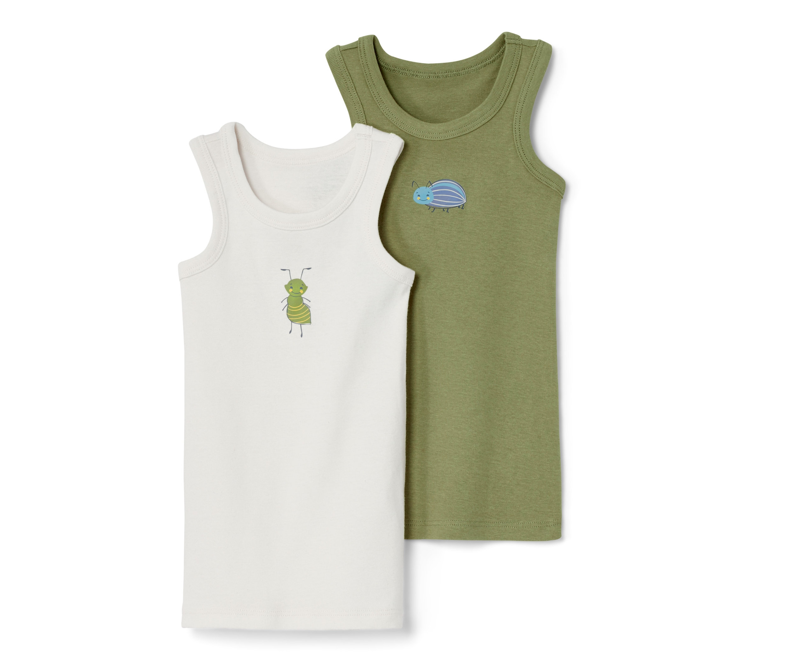 Tchibo - Podkoszulki- biały/zielony/z nadrukiem