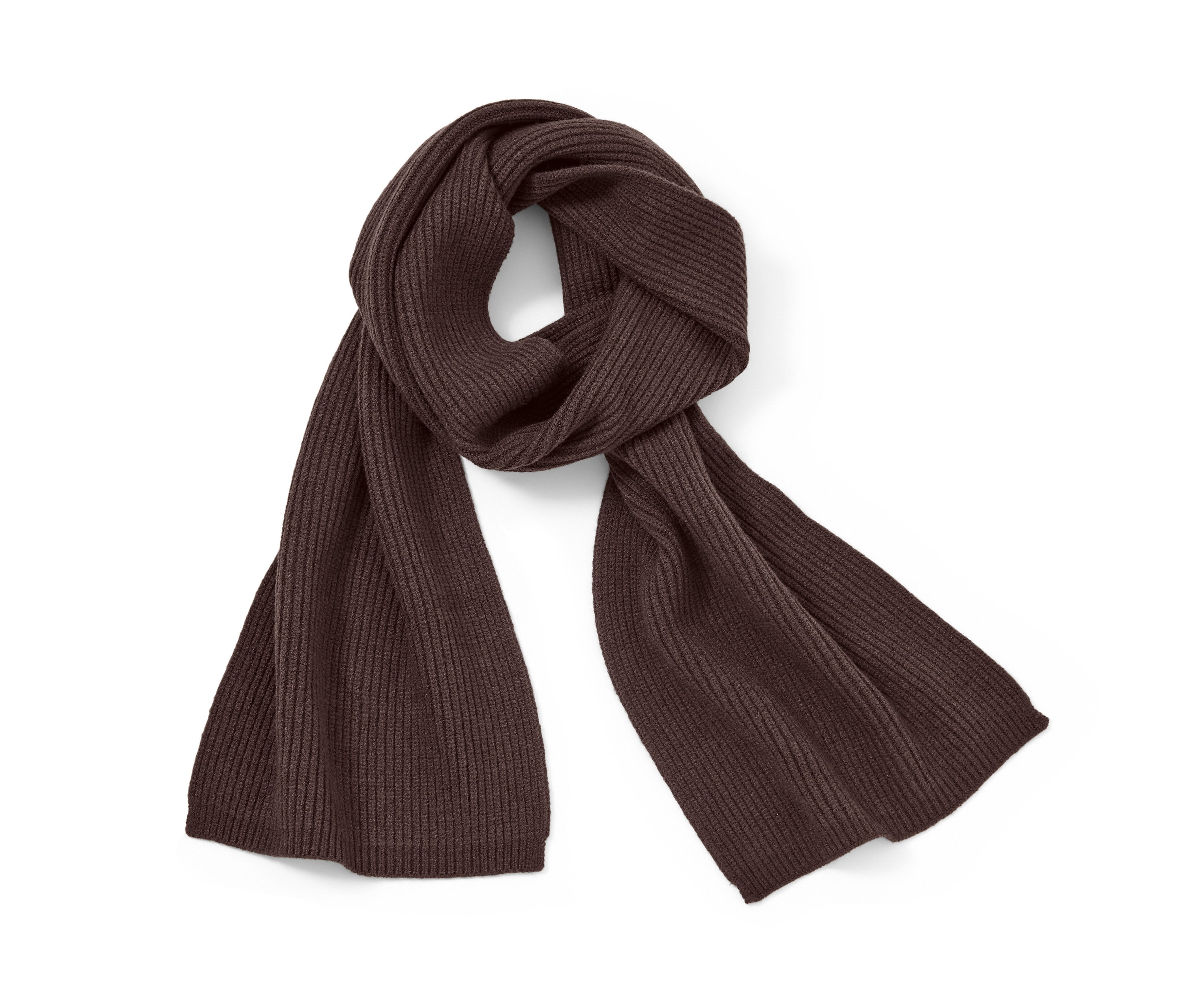 Tchibo - Szal z dzianiny - kolor: brązowy