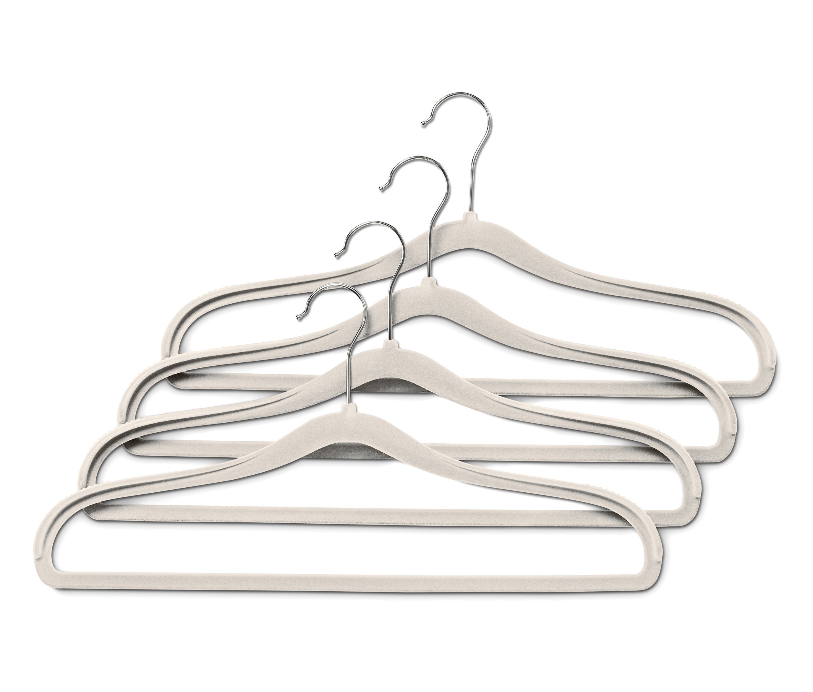 Tchibo - Wieszaki na ubrania z pogrubioną okolicą ramion - kolor: szary