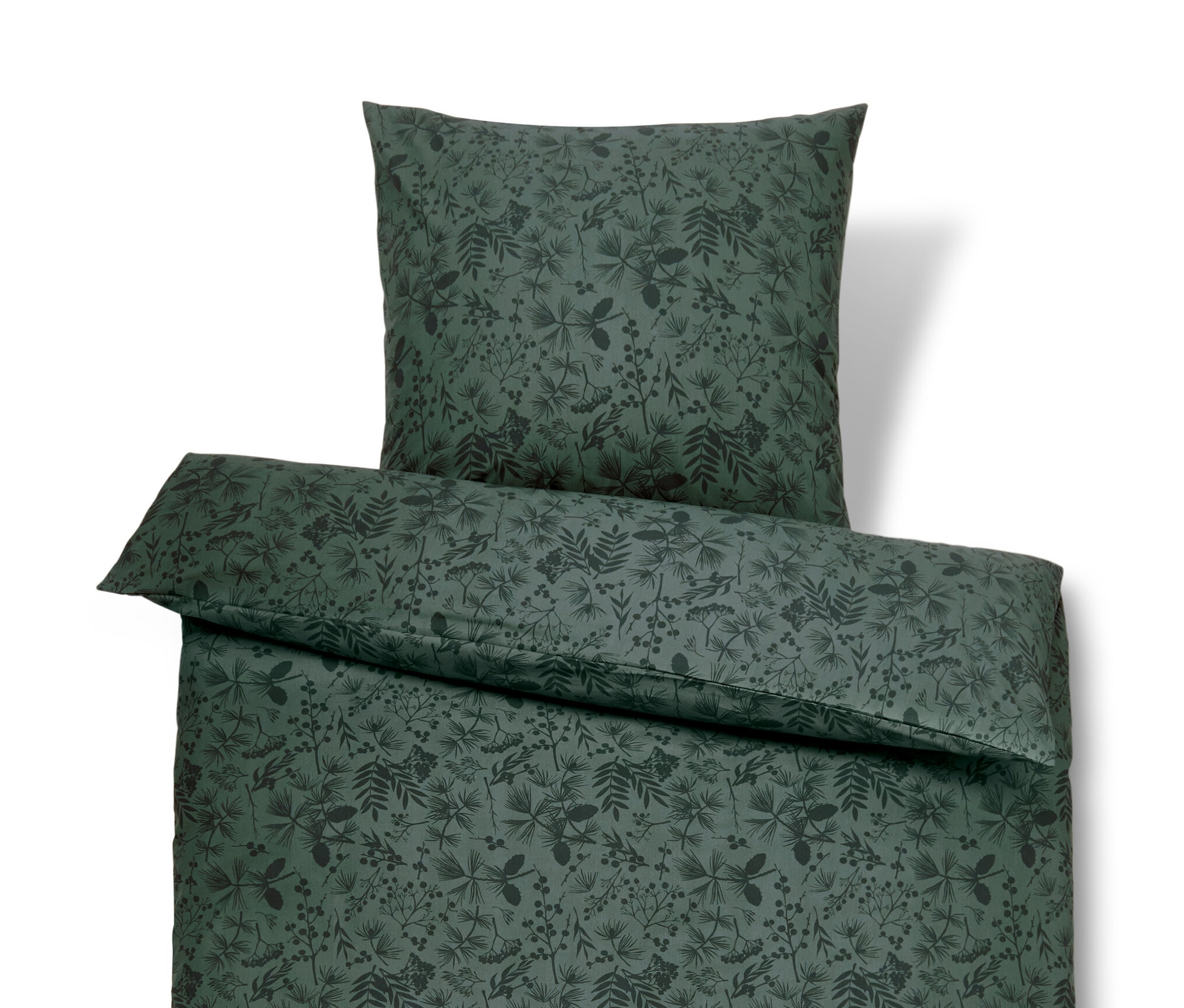 Tchibo - Pościel perkalowa - kolor: zielony