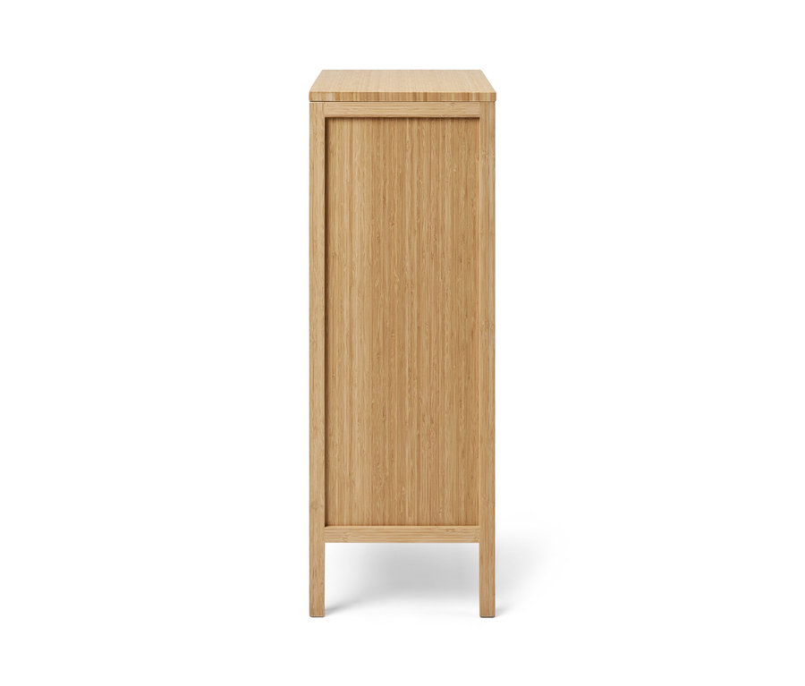 Widok z boku szafki typu sideboard.