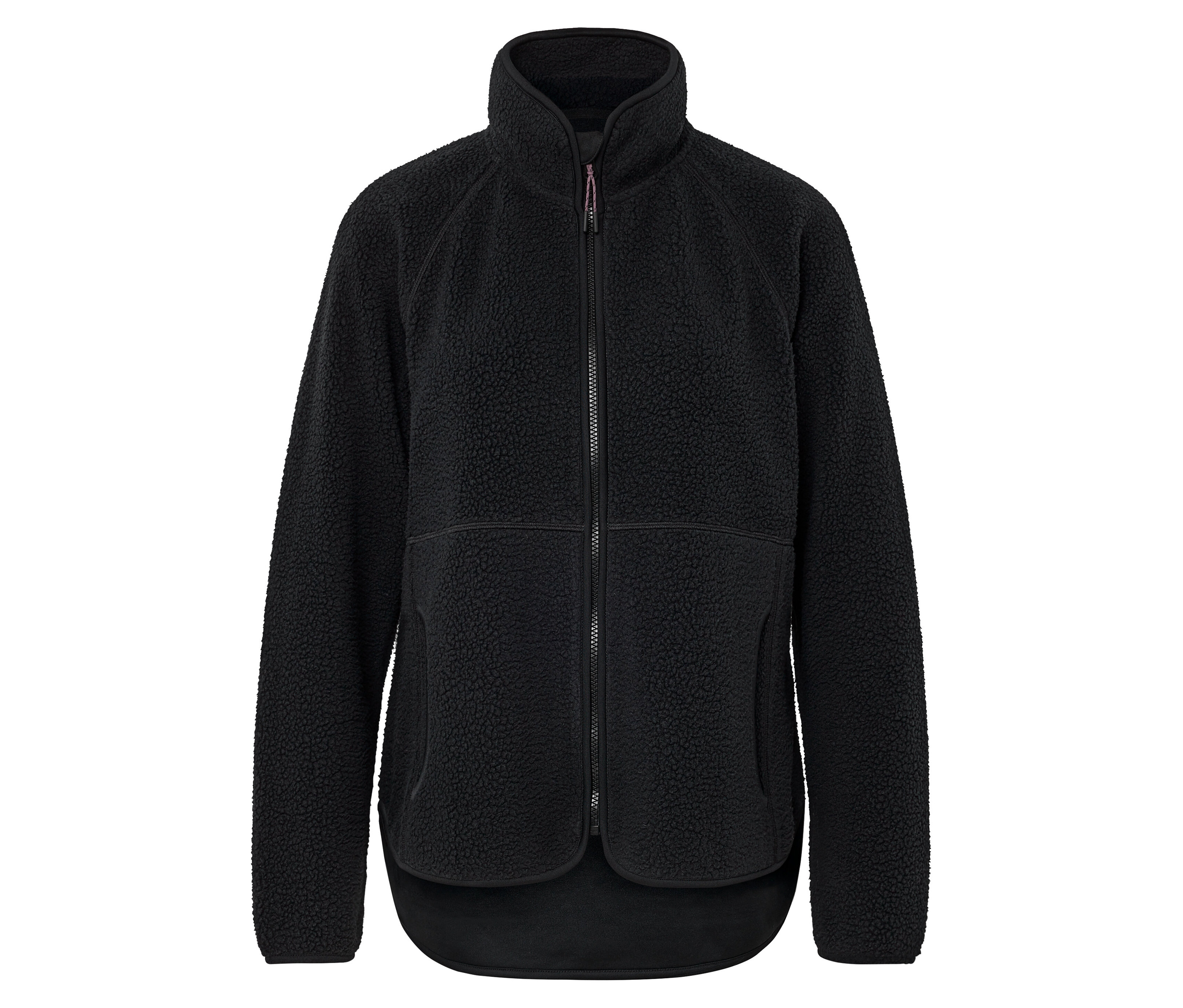 Tchibo - Rozpinana bluza z puszystego pluszu- szary