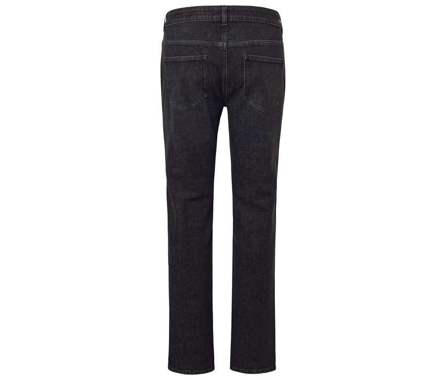 Czarne dżinsy od tyłu.