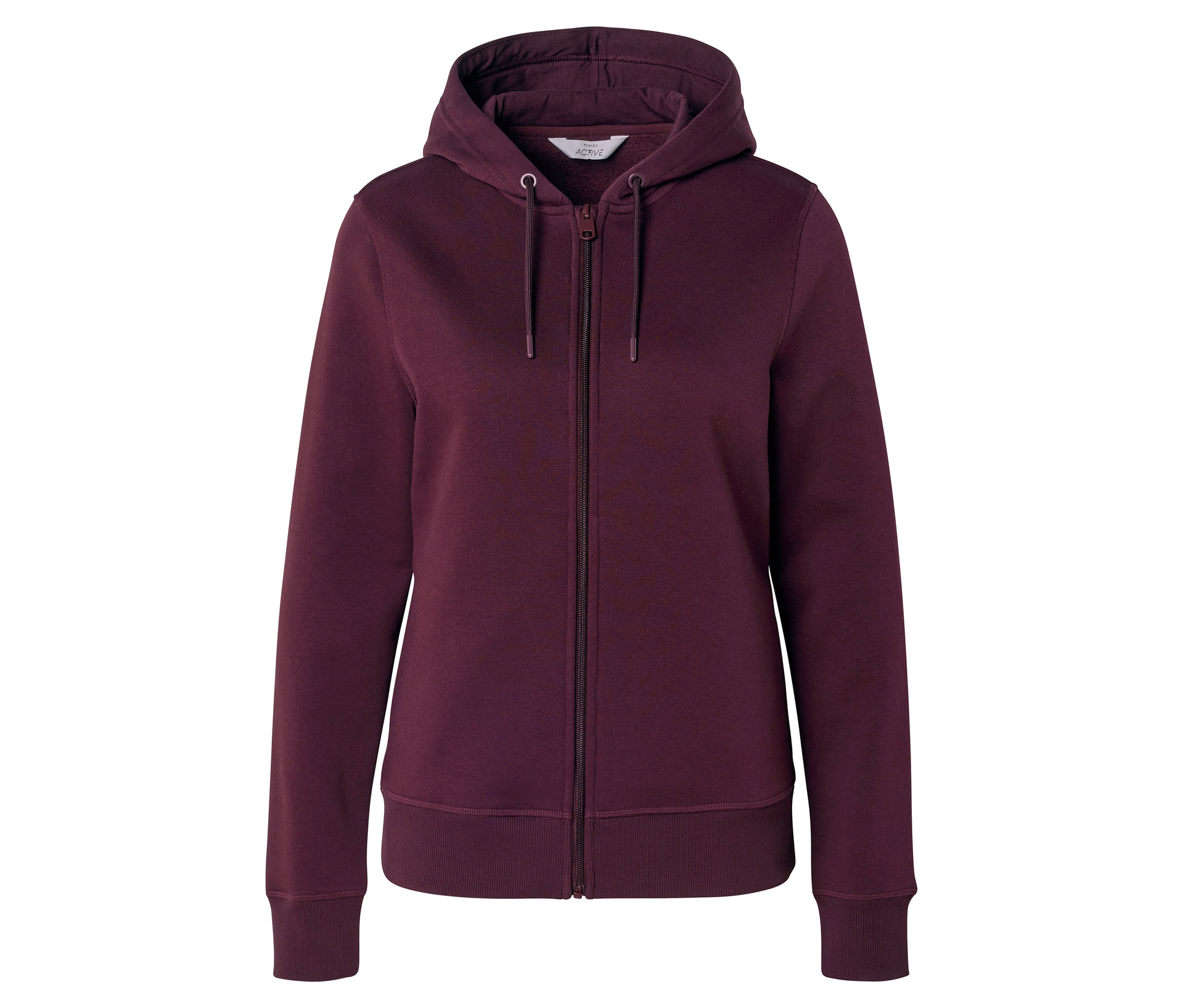 Tchibo - Rozpinana bluza dresowa, bordowa
