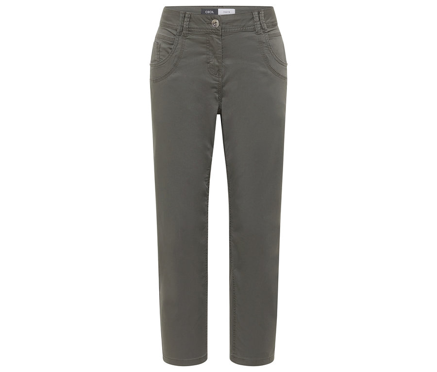 Na białym tle widoczne są szare spodnie CECIL „Scarlett”.