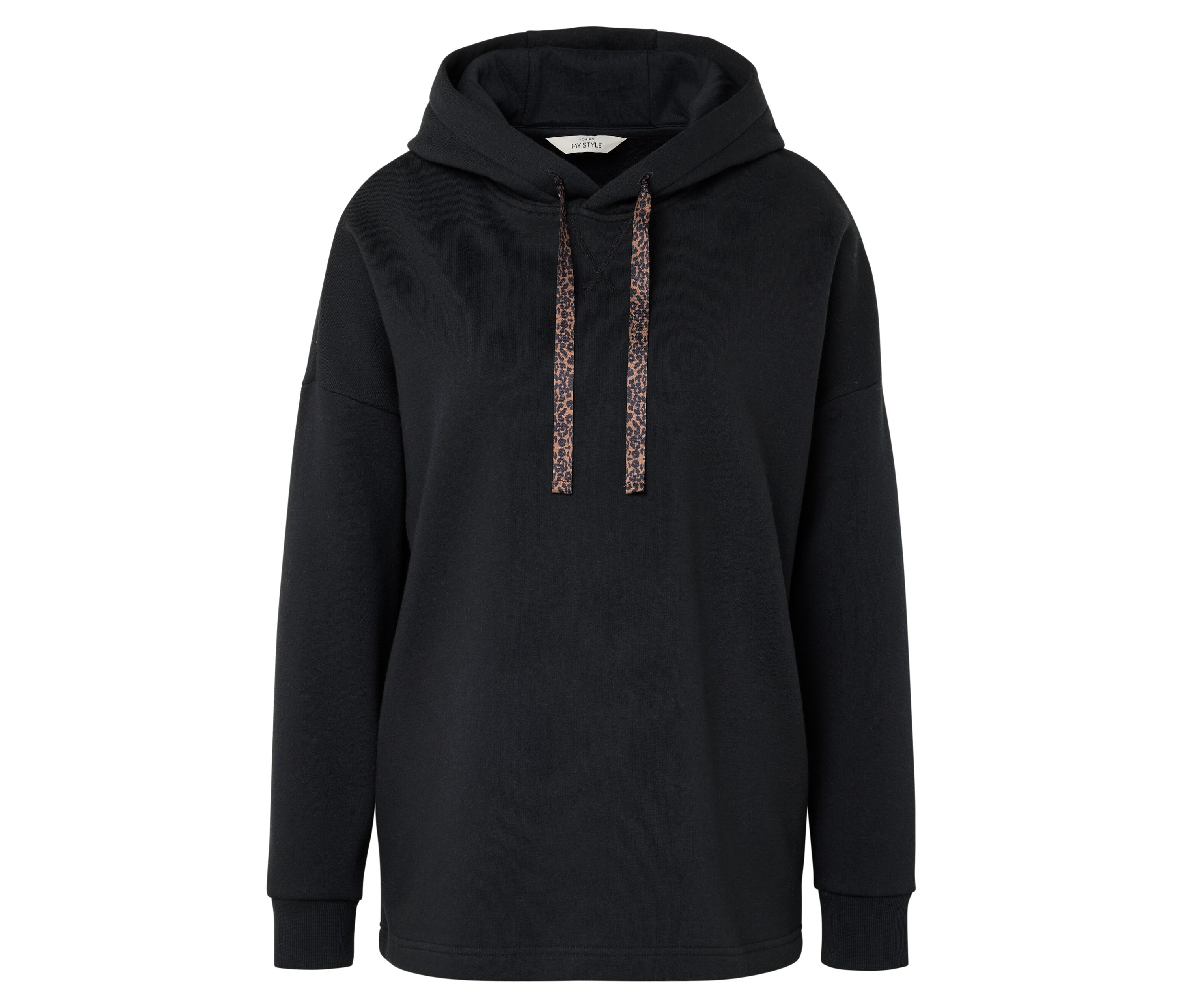 Tchibo - Długa bluza z kapturem- czarny