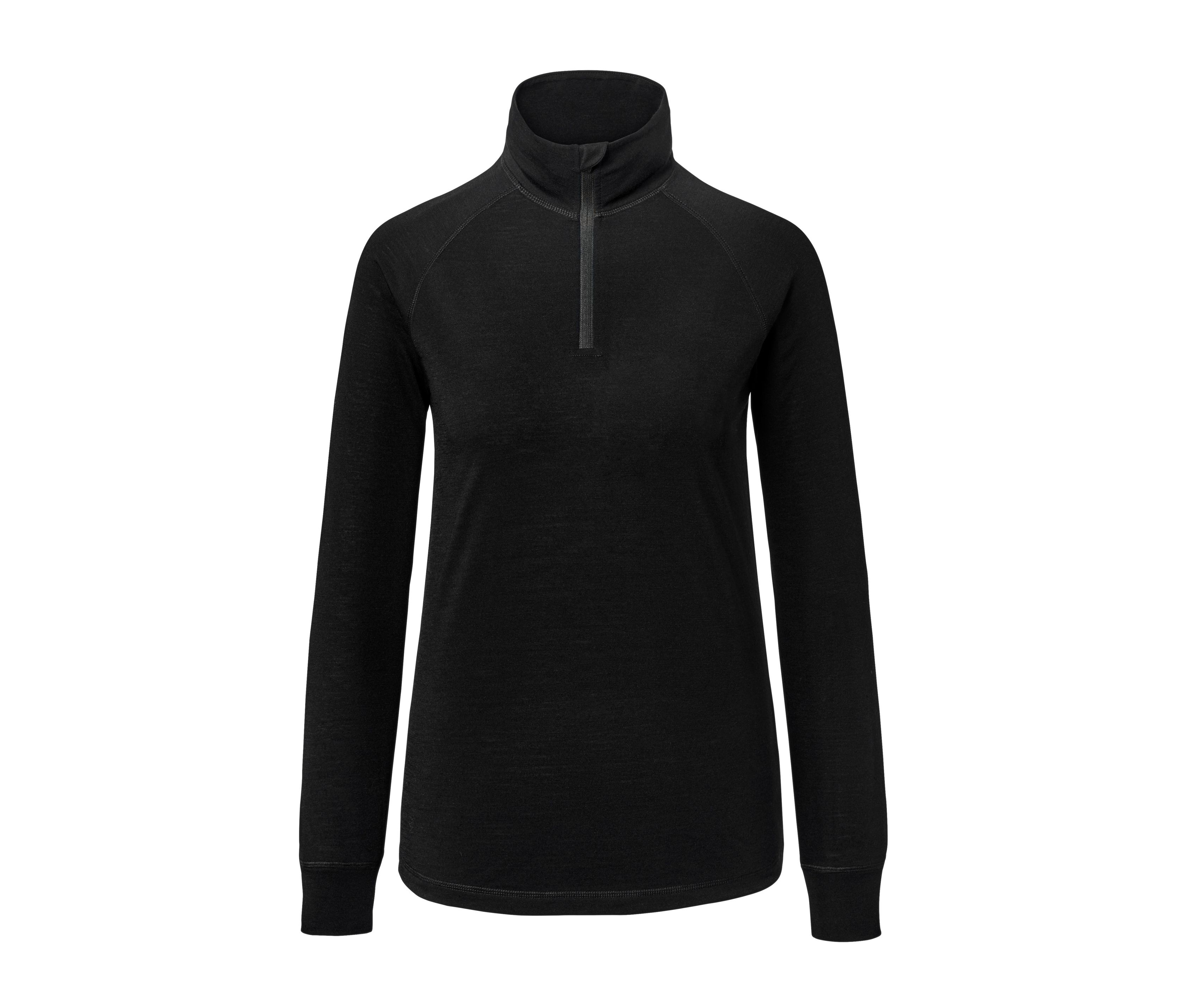 Tchibo - Koszulka funkcyjna z wełną merino, czarny