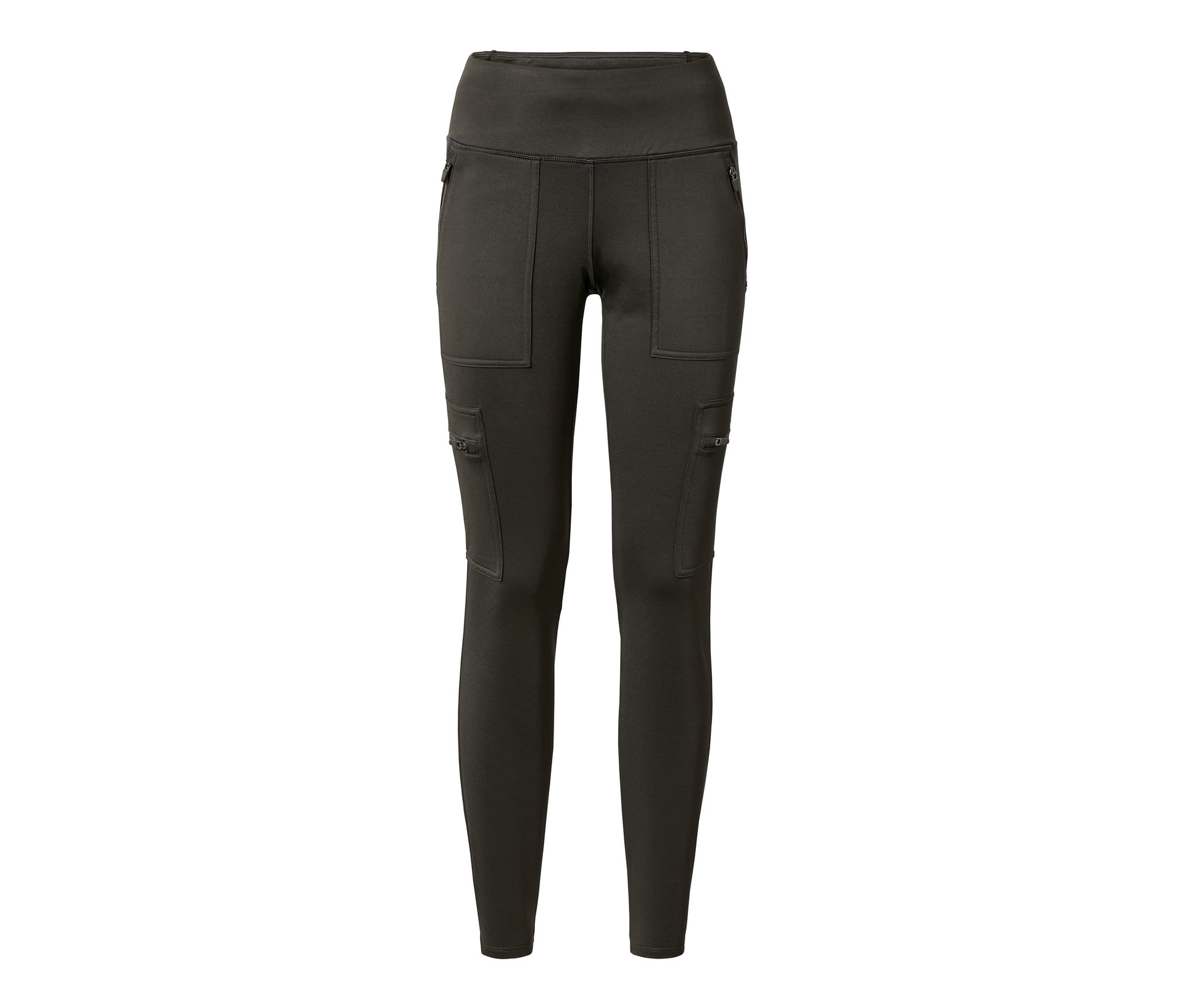 Tchibo - Termiczne legginsy outdoorowe- szary/zielony