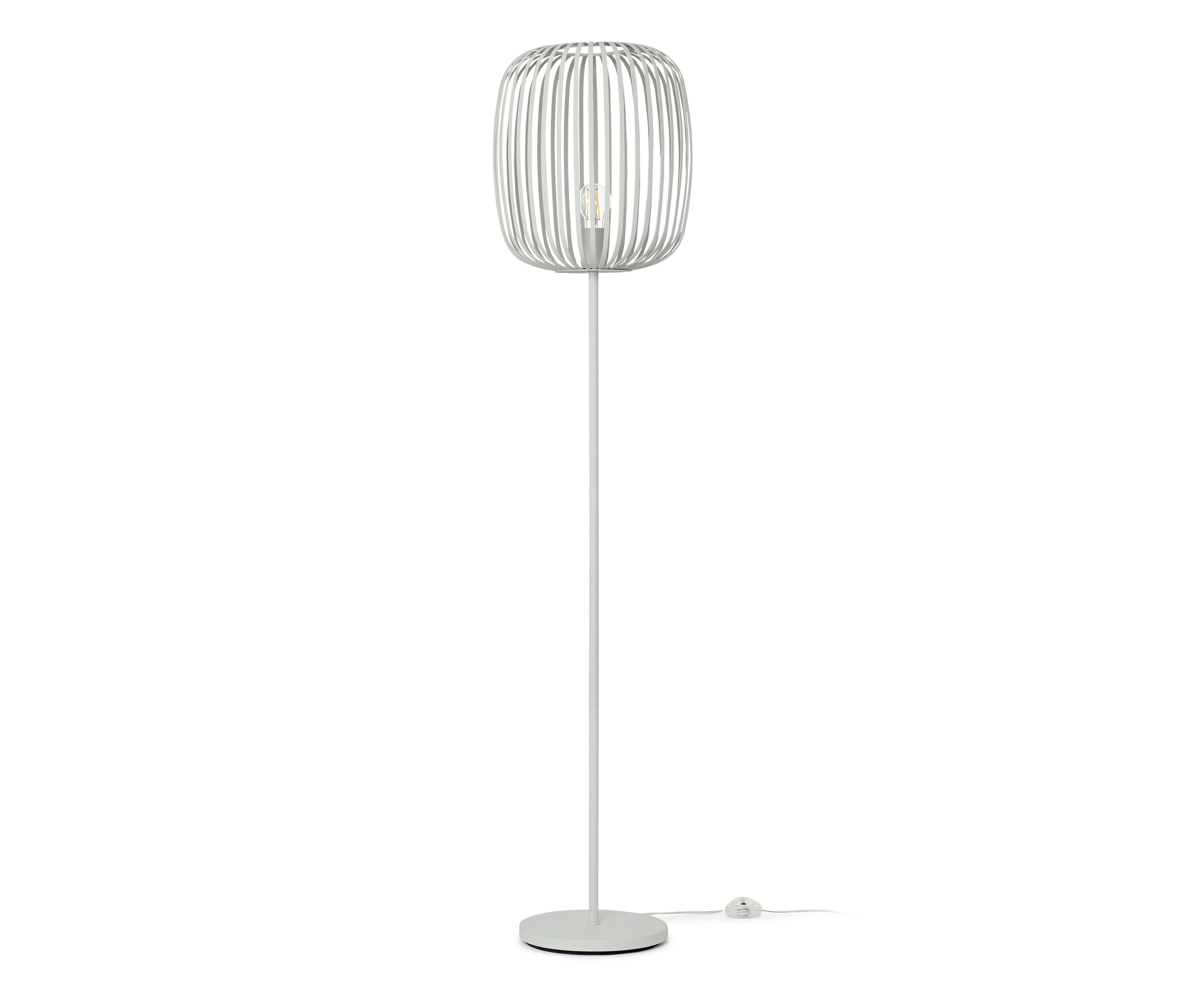 Tchibo - Lampa stojąca z metalu - kolor: szary