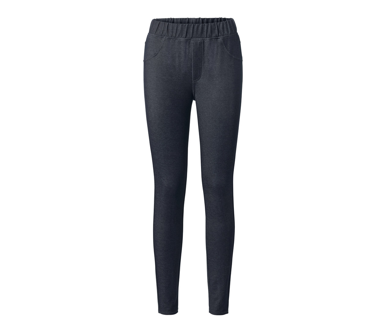 Legginsy stylizowane na dżinsy.