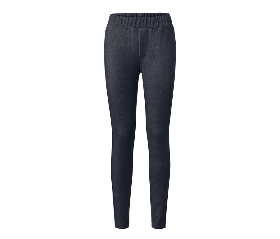 Legginsy stylizowane na dżinsy.