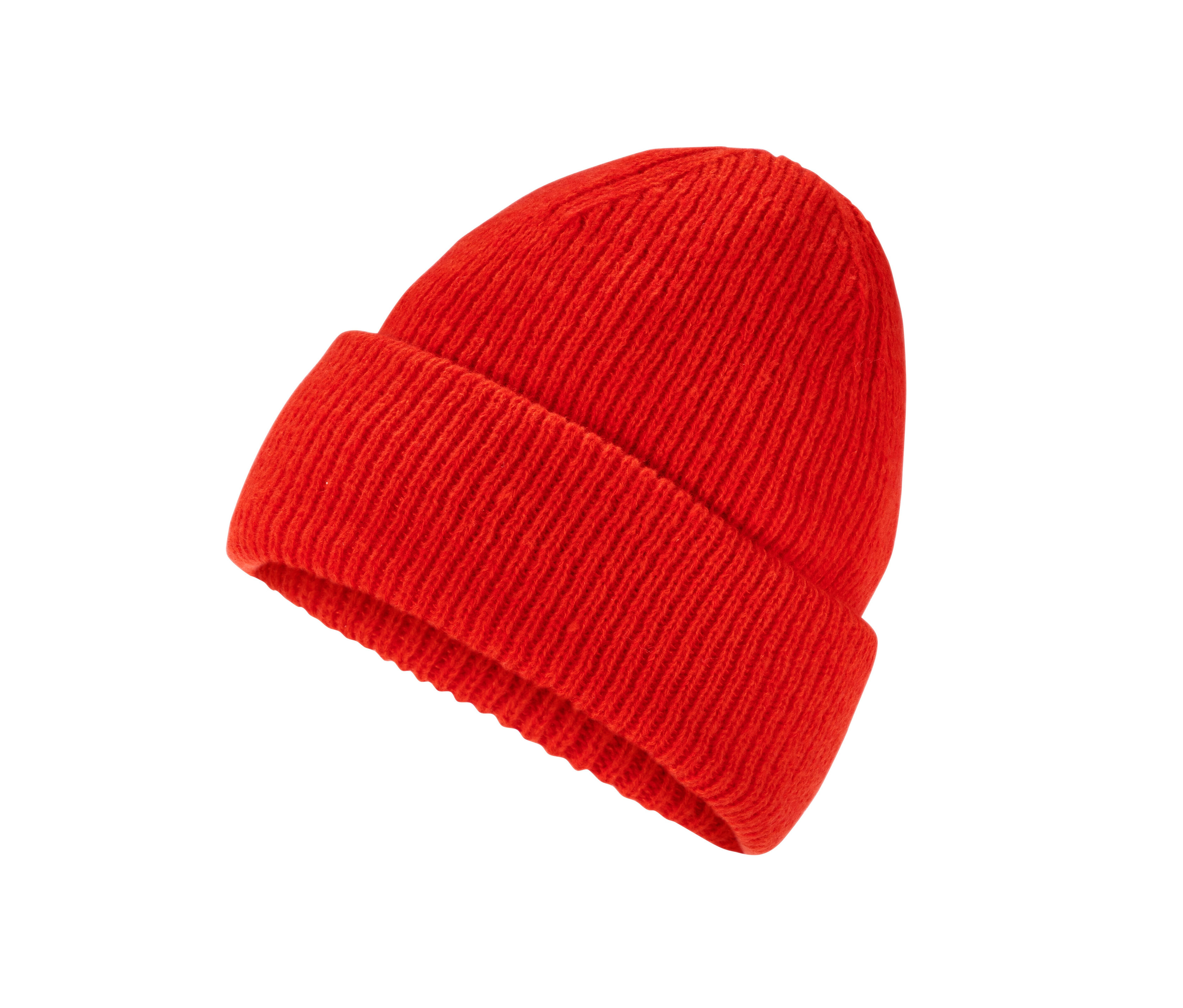 Tchibo - Czapka z dzianiny - kolor: pomarańczowy