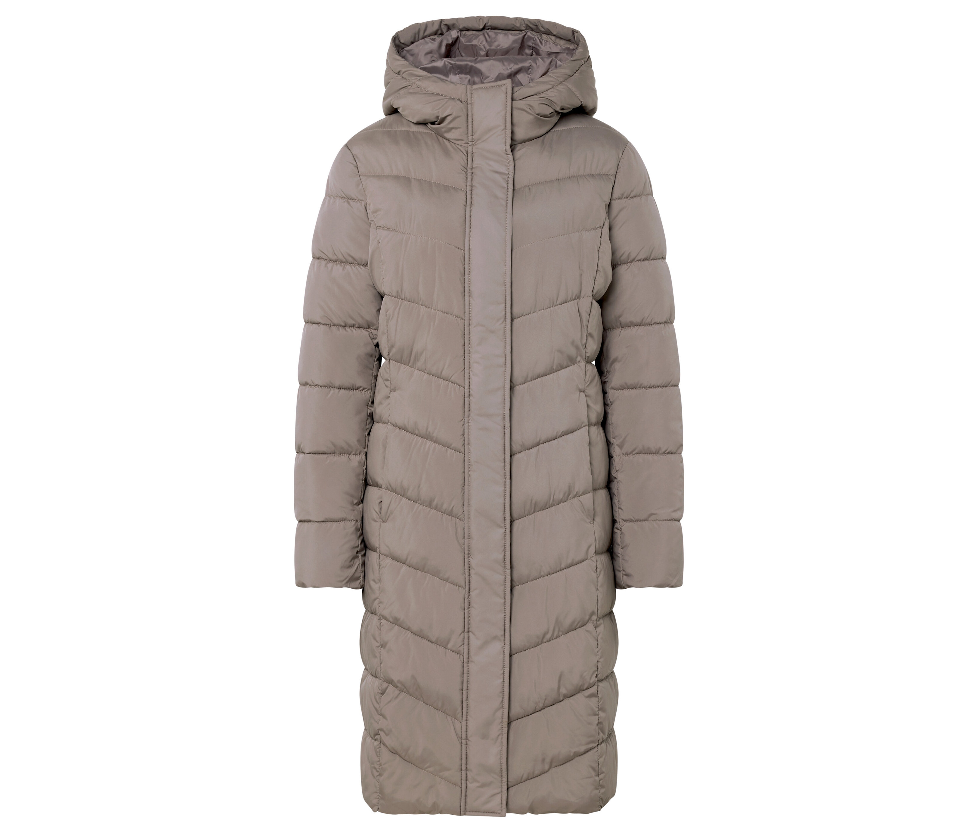 Tchibo - Płaszcz pikowany z kapturem, szary