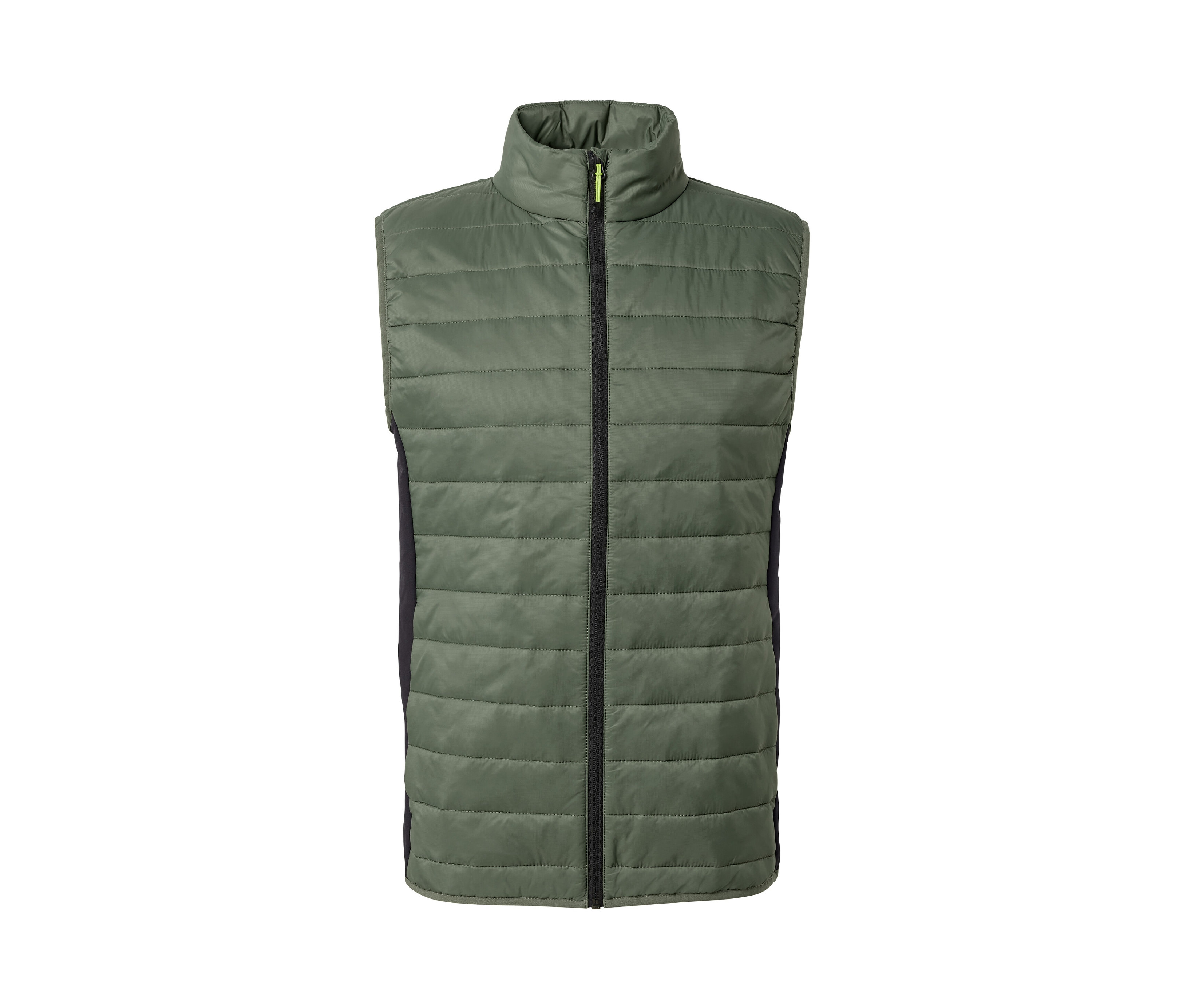 Tchibo - Kamizelka pikowana „pack light”- szary/zielony