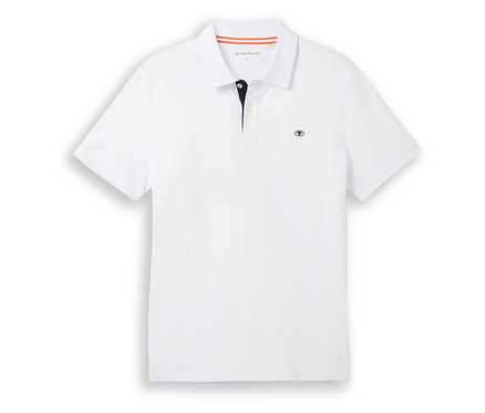 Koszulka polo Tom Tailor z dzianiny pique, White