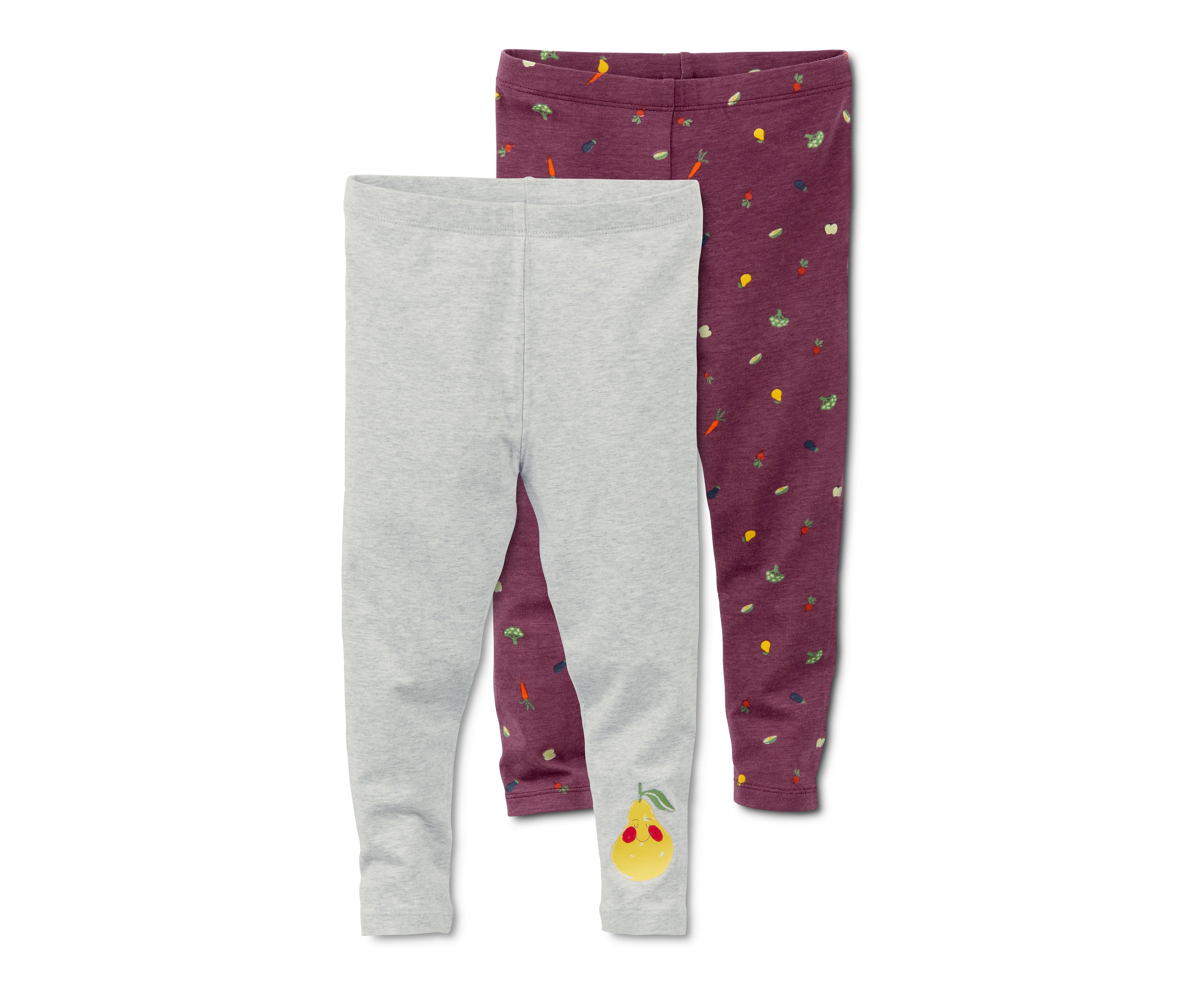 Tchibo - Legginsy, fioletowe, 2 pary