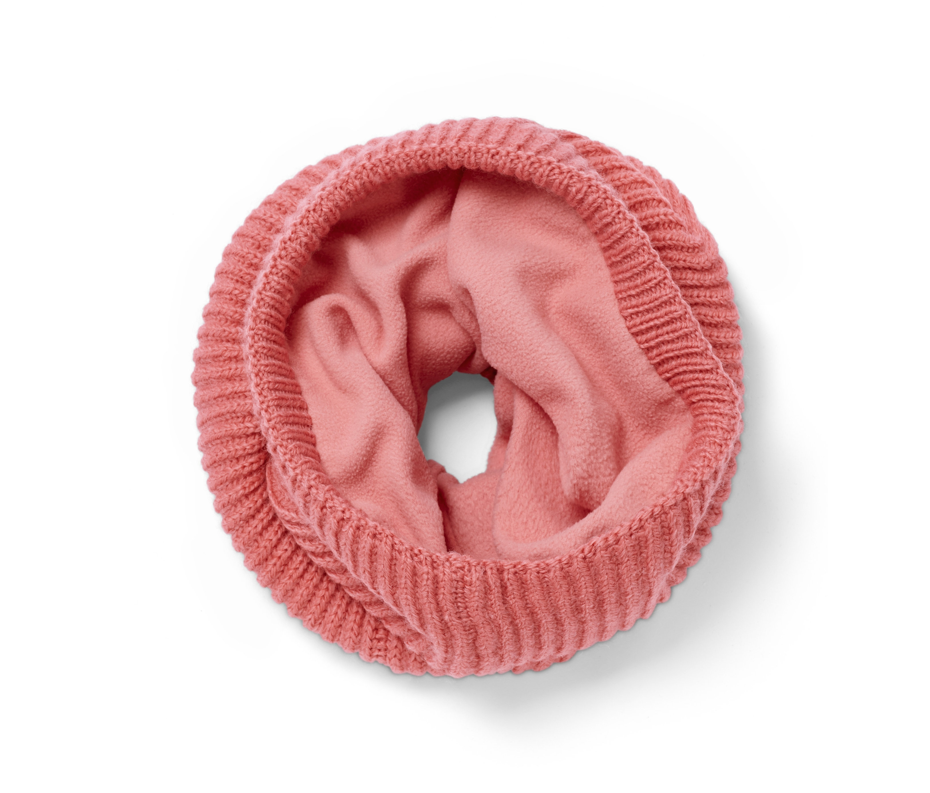 Tchibo - Szal-komin z dzianiny - kolor: różowy