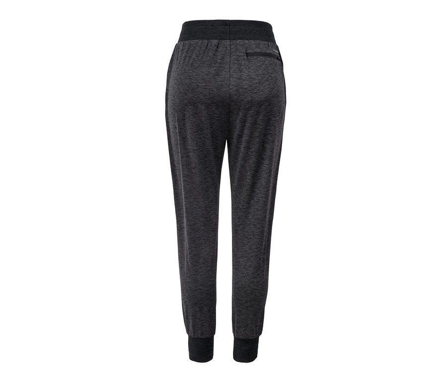 Spodnie treningowe w kolorze antracytowym, widok z tyłu.