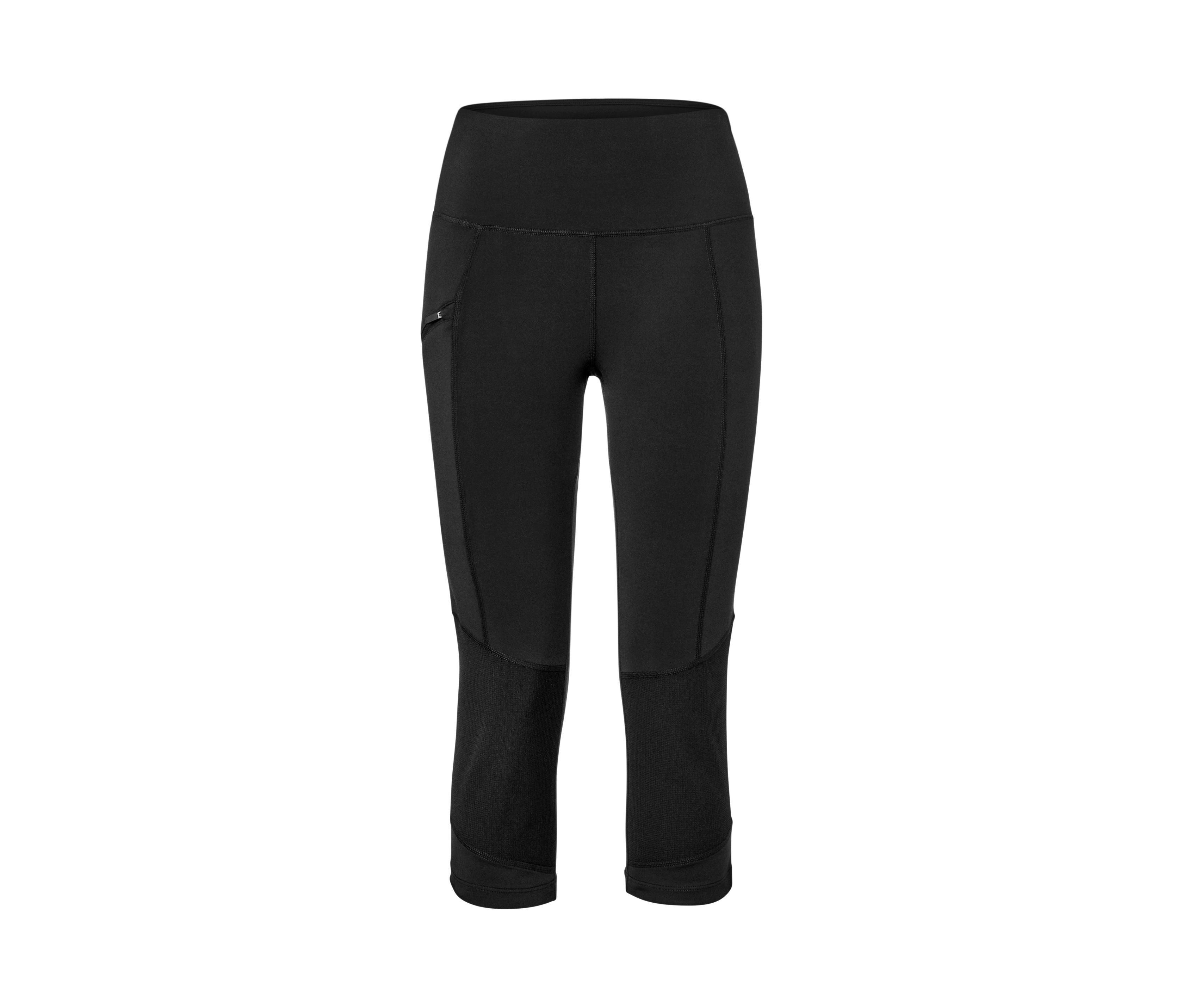 Tchibo - Legginsy trekkingowe o długości 3/4, czarny