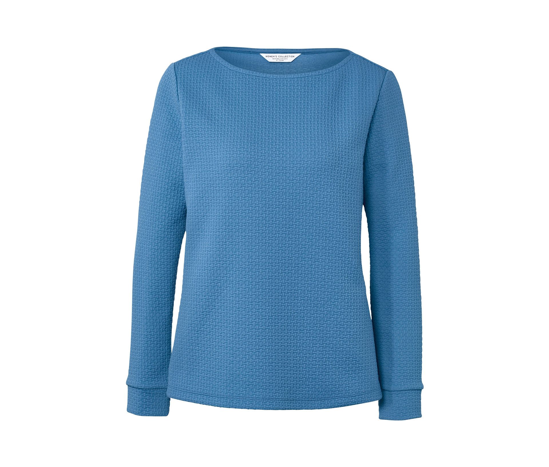 Tchibo - Bluza dresowa z fakturą- niebieski