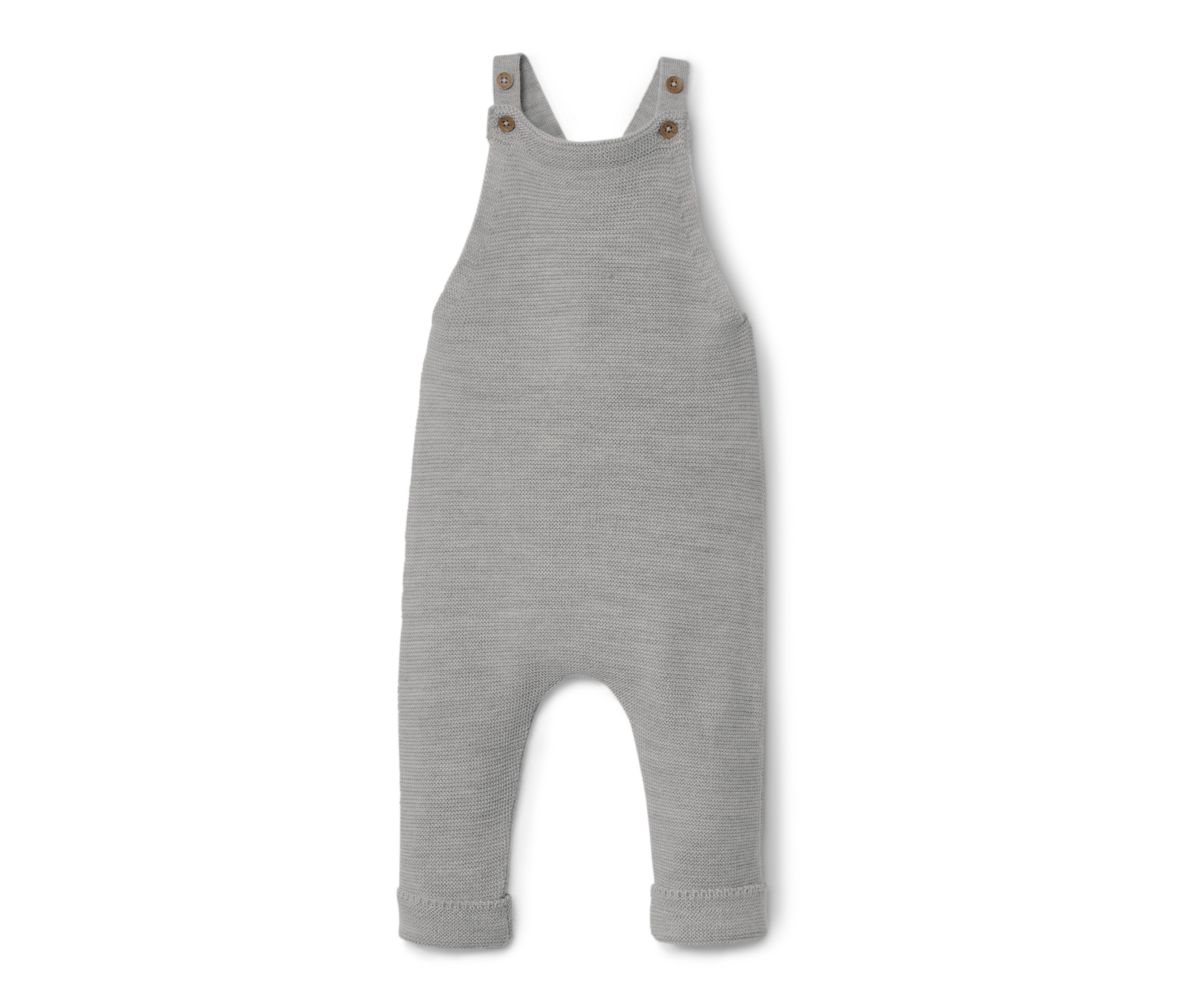 Tchibo - Ogrodniczki z wełny merino- szary