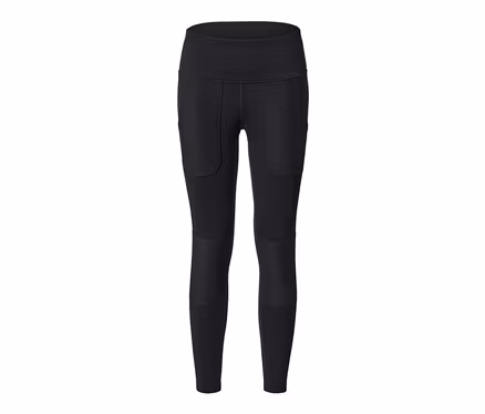 Czarne legginsy outdoorowe.