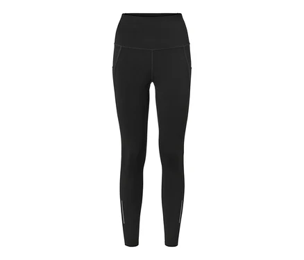 Czarne legginsy sportowe.