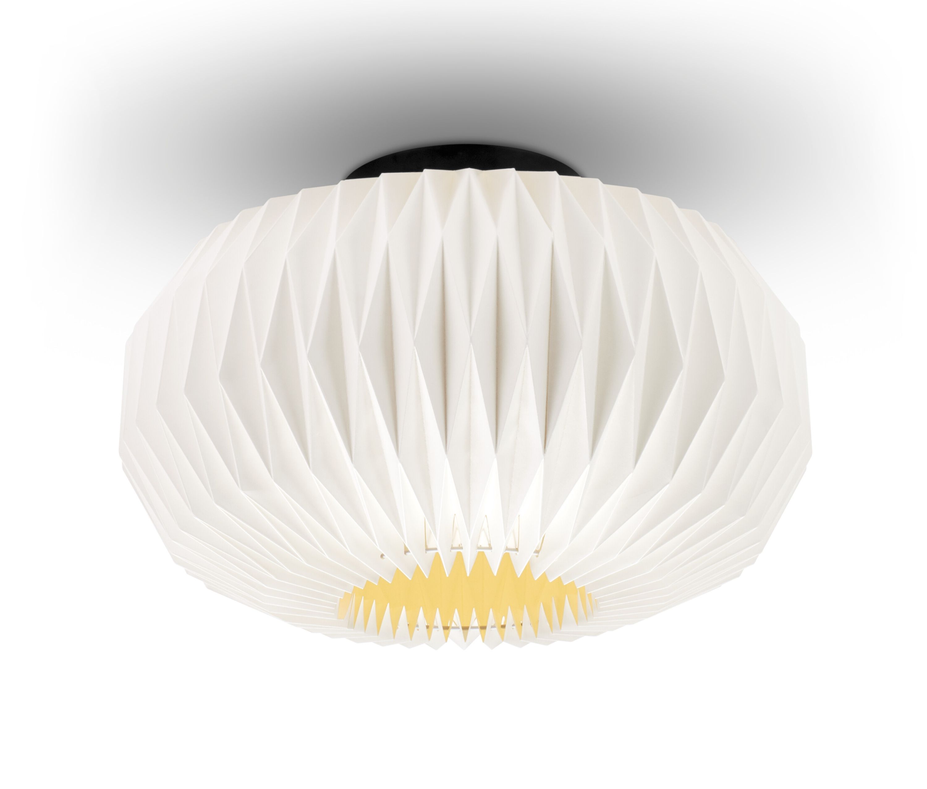 Tchibo - Lampa sufitowa LED z kloszem origami - kolor: beżowy